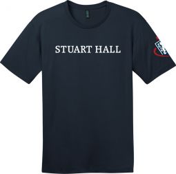 STUART HALL - District Perfect Weight Tee, Navy